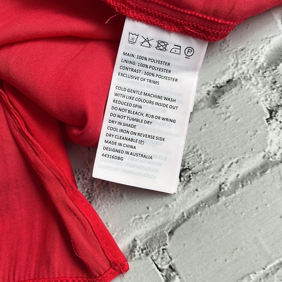 BARDOT JUNIOR | Red flounce high low off the shoulder dress - Picture 10 of 10